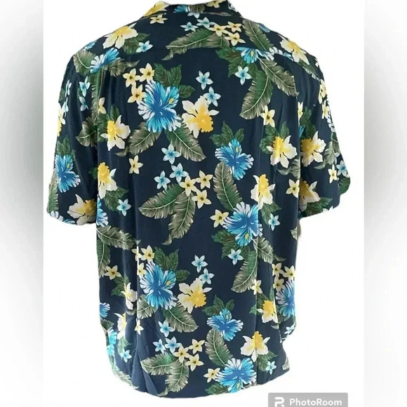 Floral button up short sleeve men - Picture 2 of 3